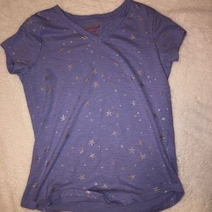 Purple T-shirt with Silver Stars
